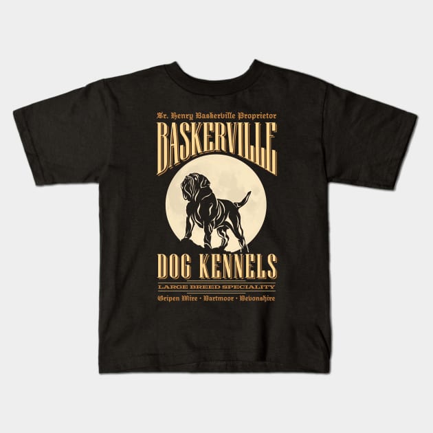 Baskerville Color Kids T-Shirt by Vector Deluxe